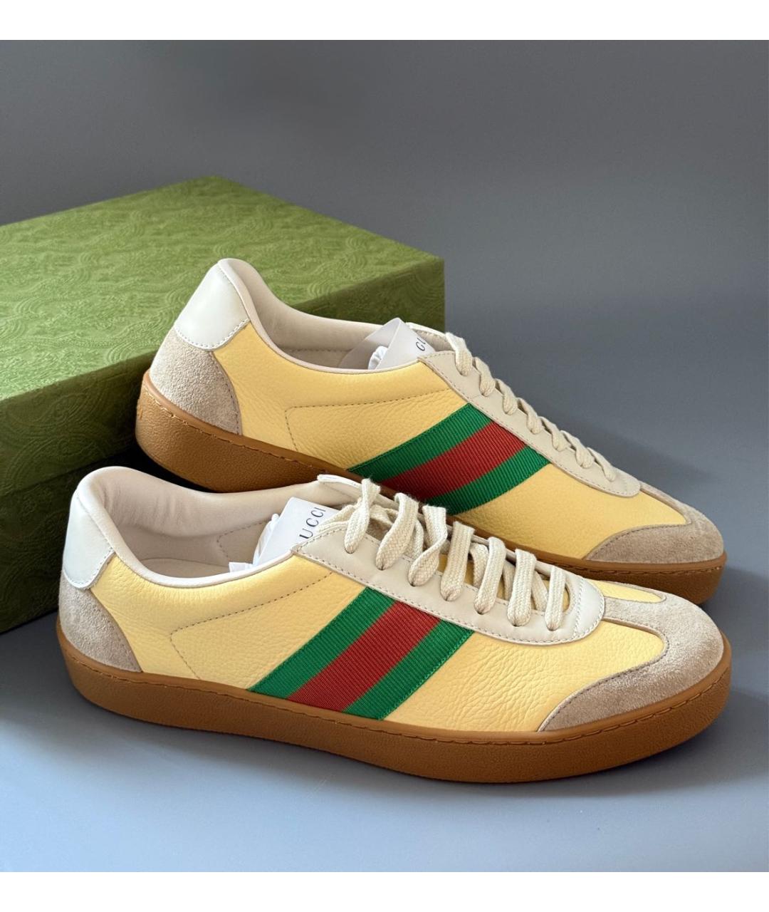 GUCCI Мульти кожаные кеды, фото 5
