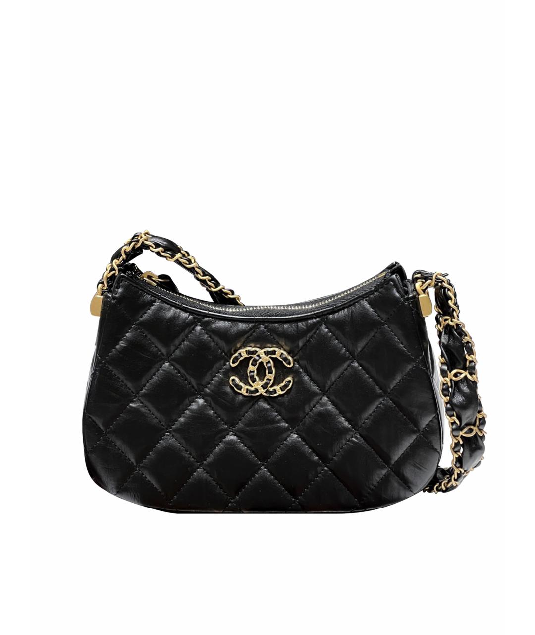 CHANEL Черная кожаная сумка тоут, фото 1