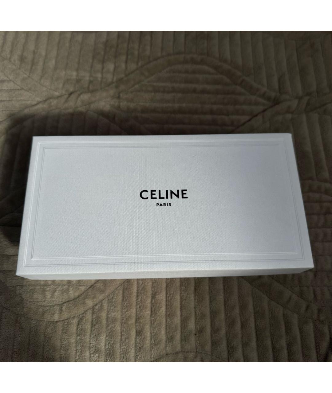 CELINE Золотые металлические солнцезащитные очки, фото 4