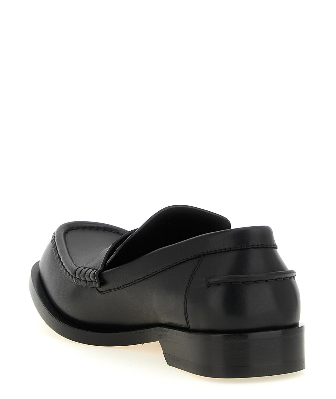 LOEWE Черные кожаные лоферы, фото 3