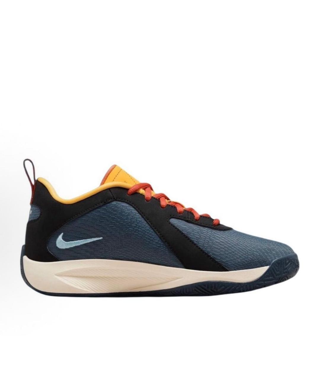 NIKE Темно-синие текстильные кеды, фото 4