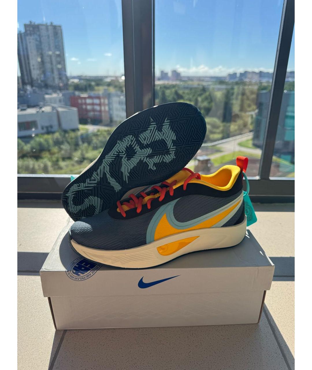 NIKE Темно-синие текстильные кеды, фото 7