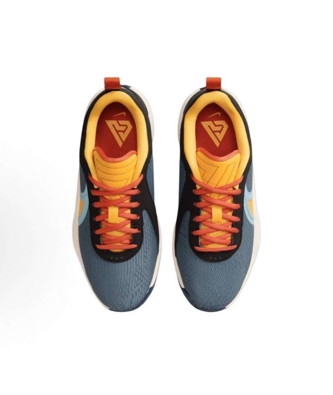 NIKE Темно-синие текстильные кеды, фото 2