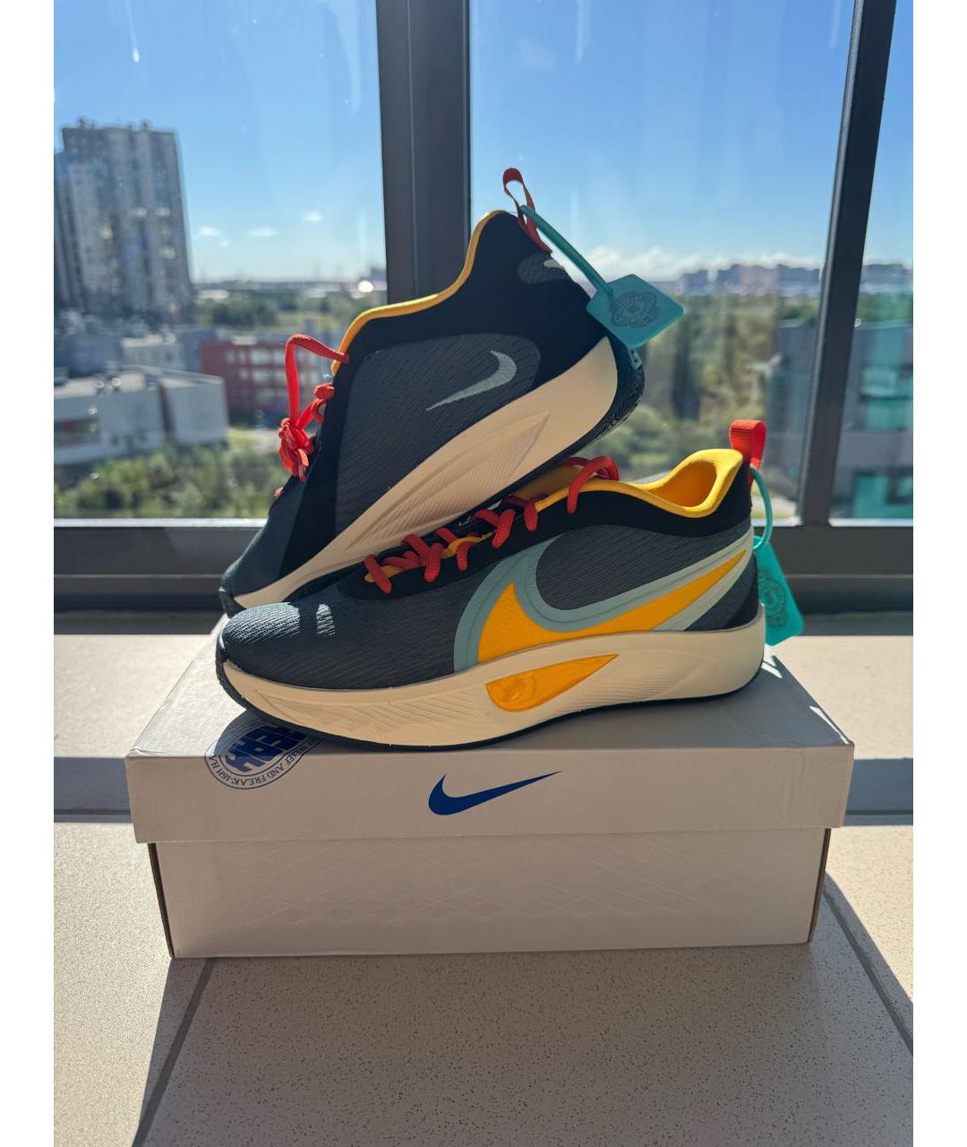 NIKE Темно-синие текстильные кеды, фото 6