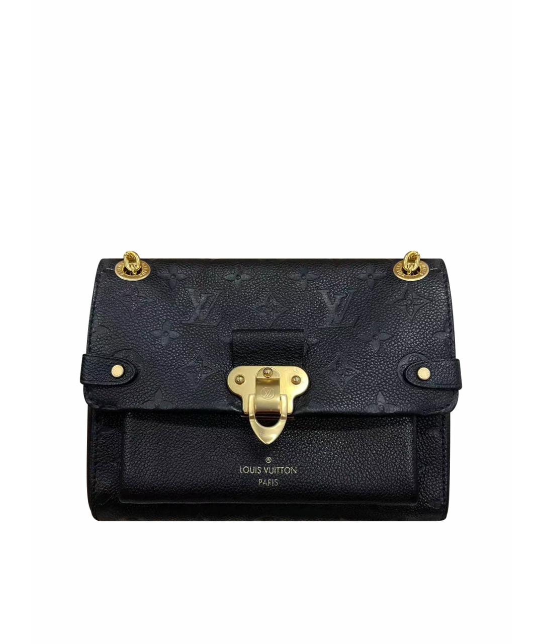 LOUIS VUITTON Черная кожаная сумка через плечо, фото 1