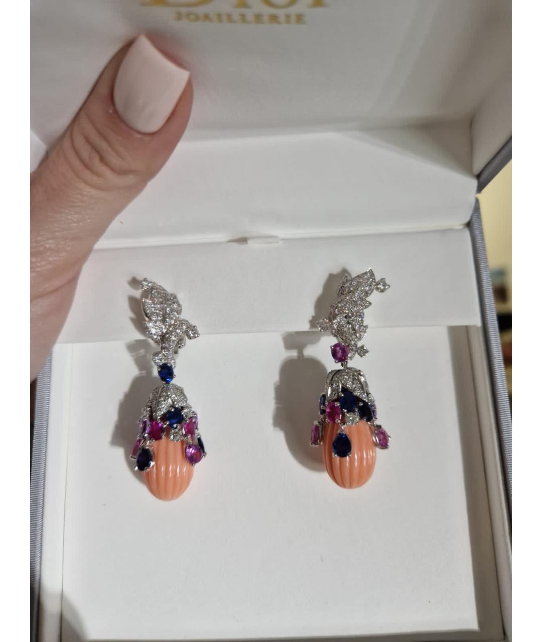 CHRISTIAN DIOR Мульти серьги из белого золота, фото 4