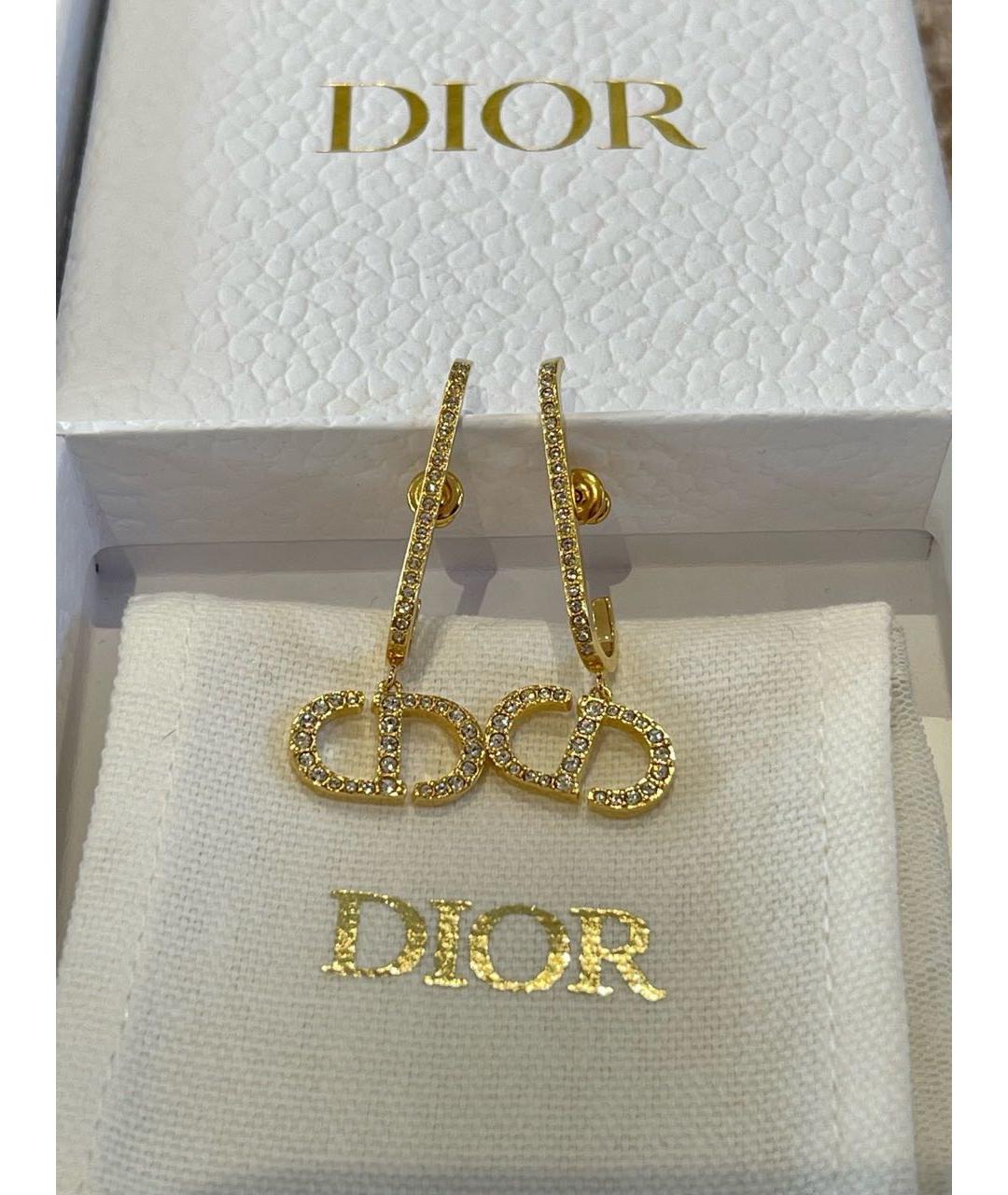 CHRISTIAN DIOR Золотые серьги, фото 3