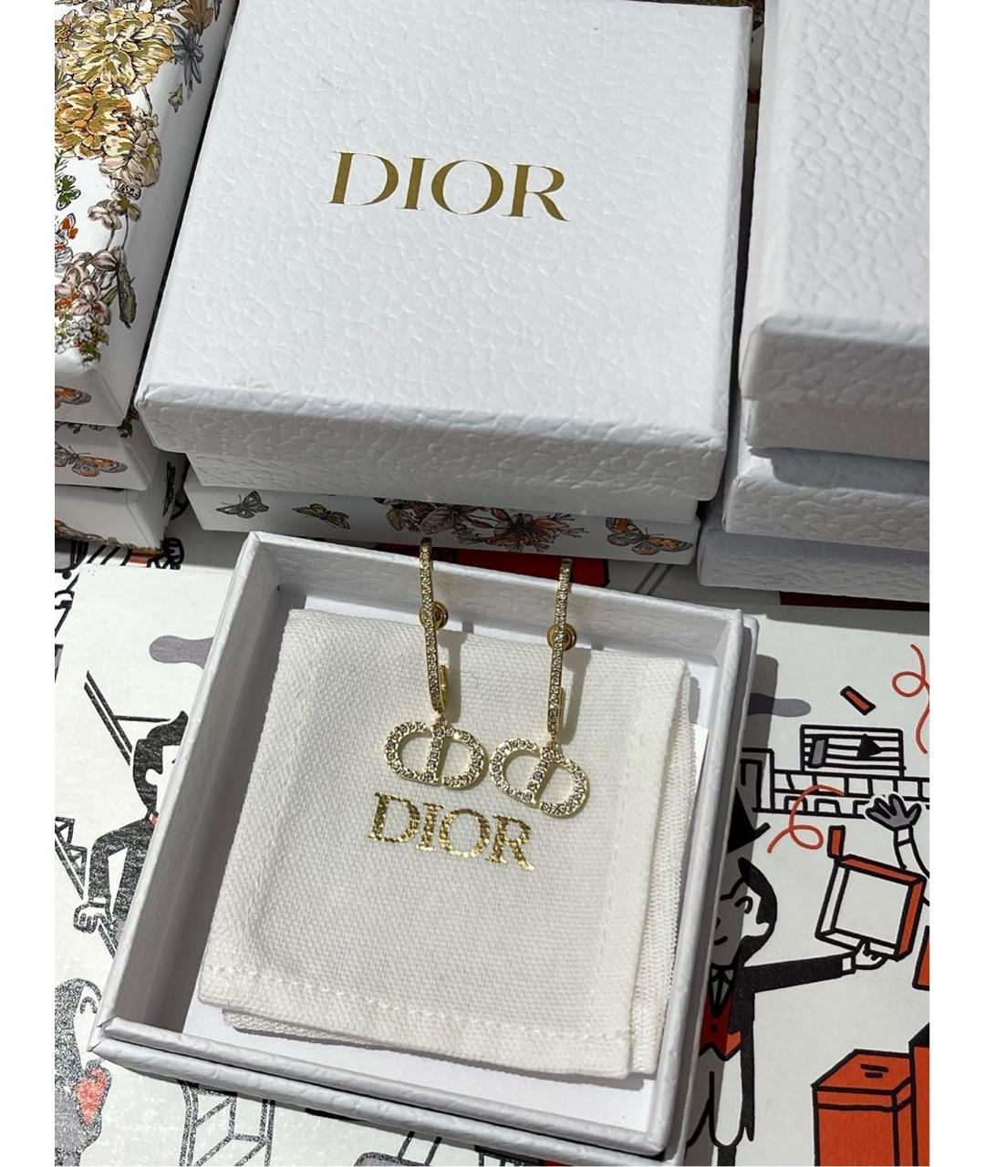 CHRISTIAN DIOR Золотые серьги, фото 2