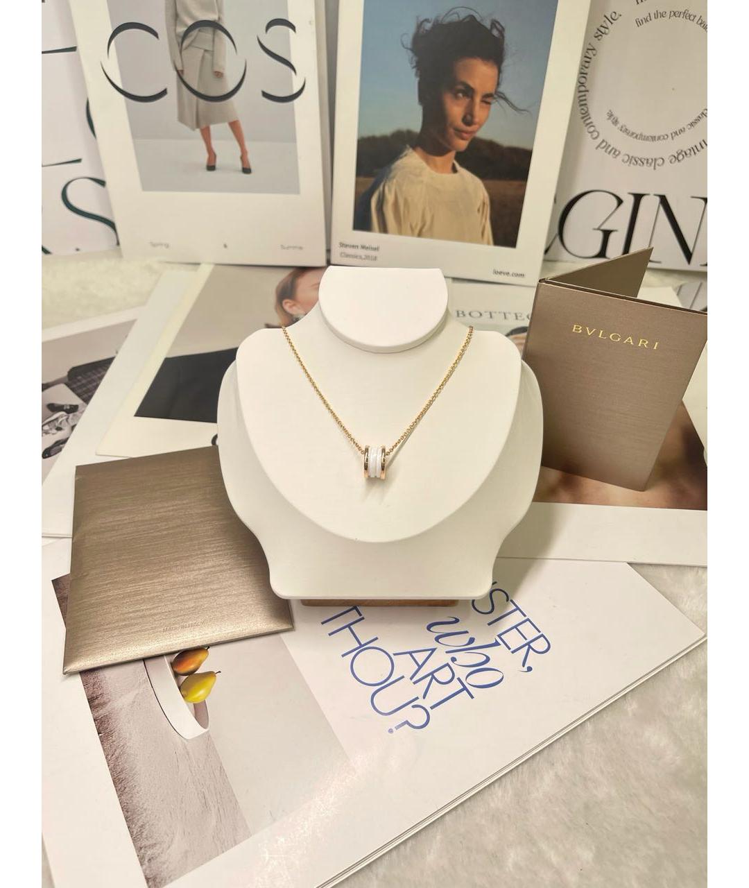 BVLGARI Золотое колье из розового золота, фото 5