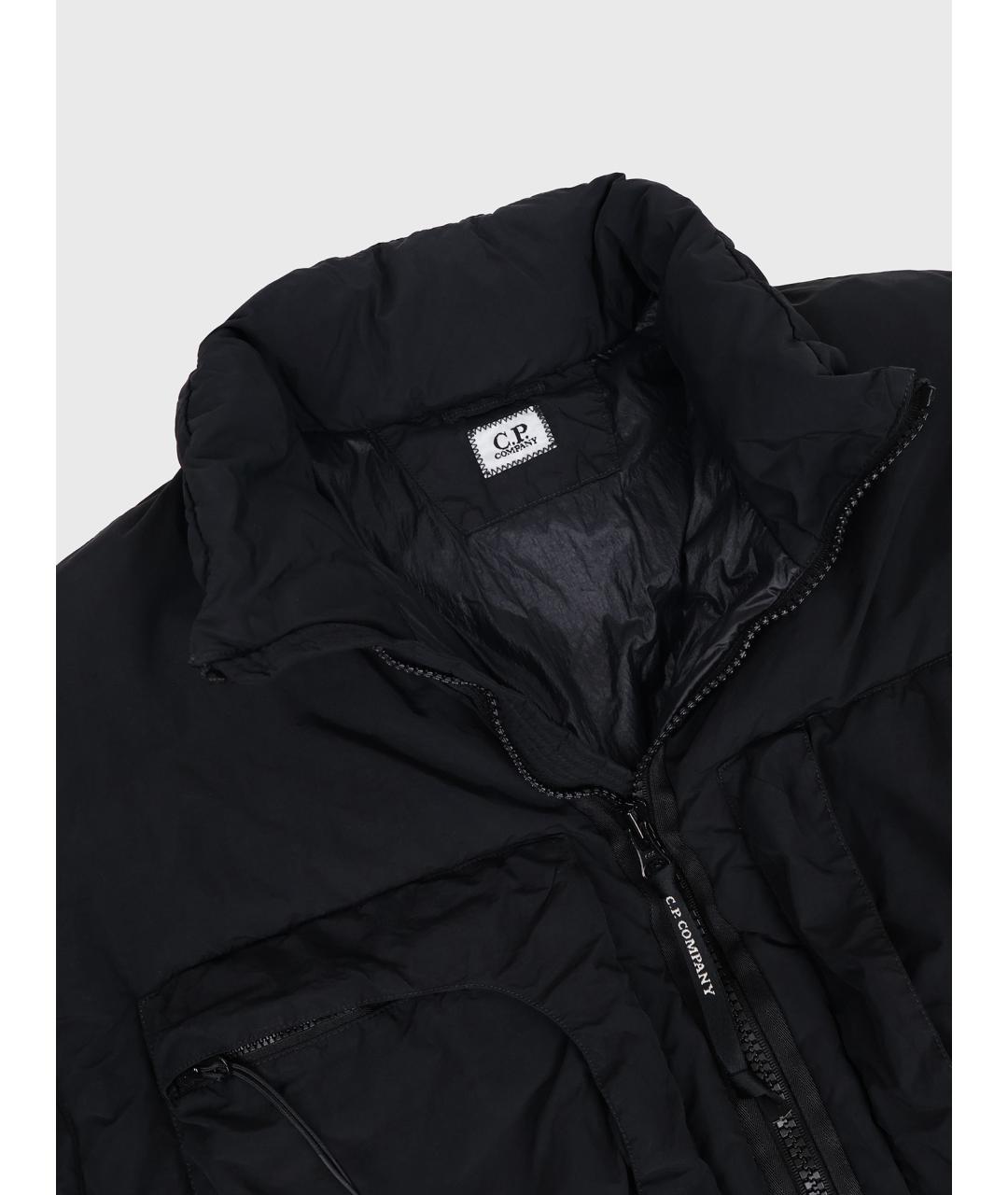 CP COMPANY Черный нейлоновый пуховик, фото 2