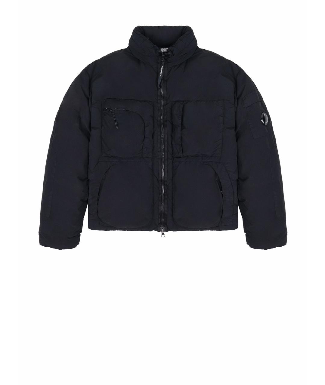 CP COMPANY Черный нейлоновый пуховик, фото 1