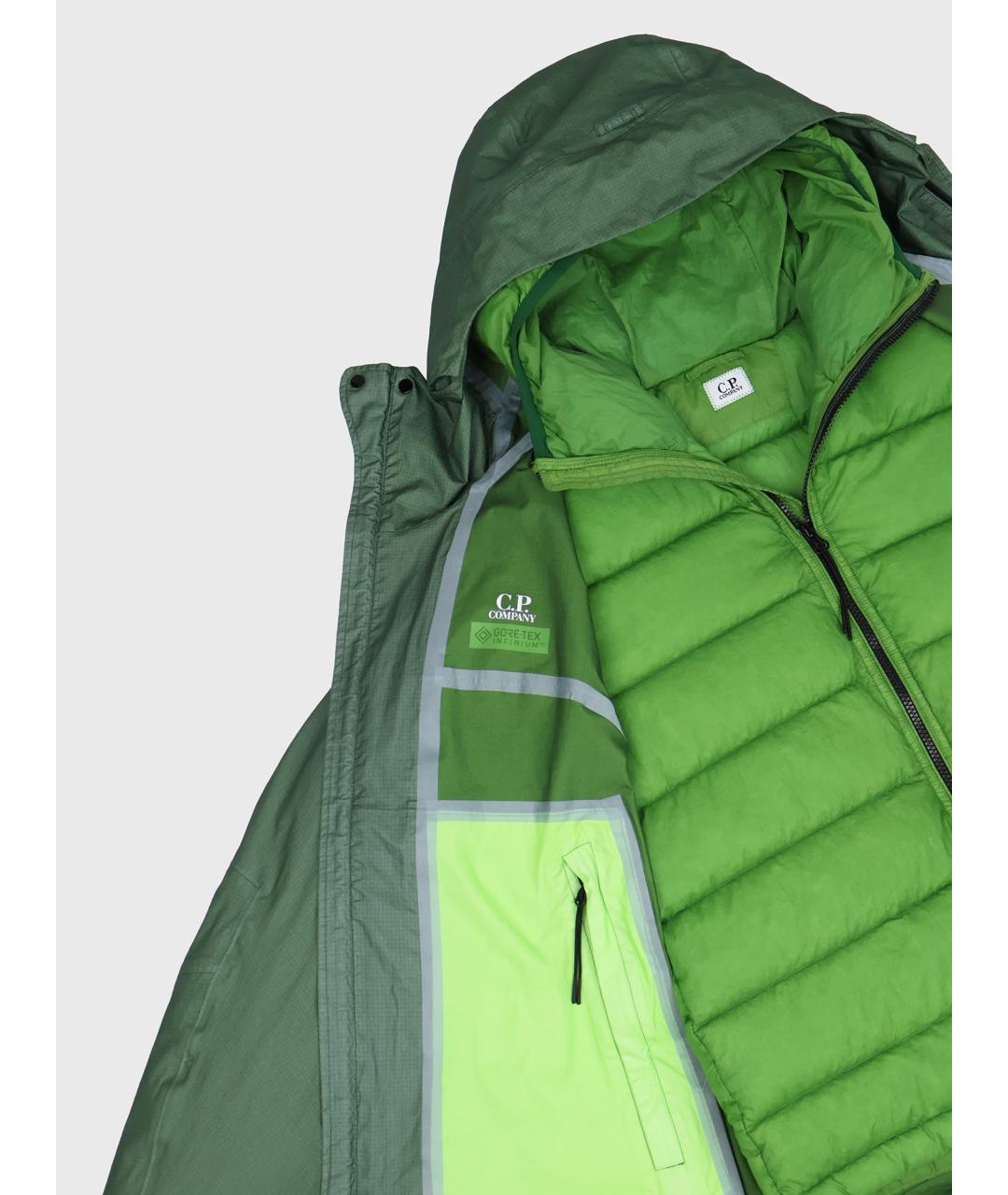 CP COMPANY Зеленый полиамидовый пуховик, фото 5