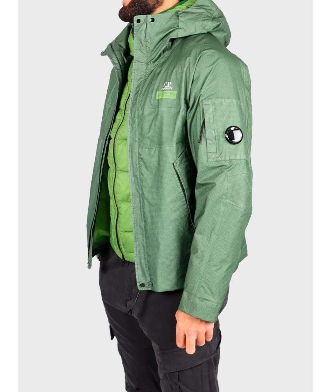 CP COMPANY Зеленый полиамидовый пуховик, фото 3