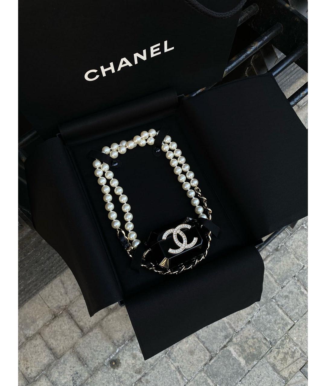 CHANEL Черная сумка через плечо, фото 4