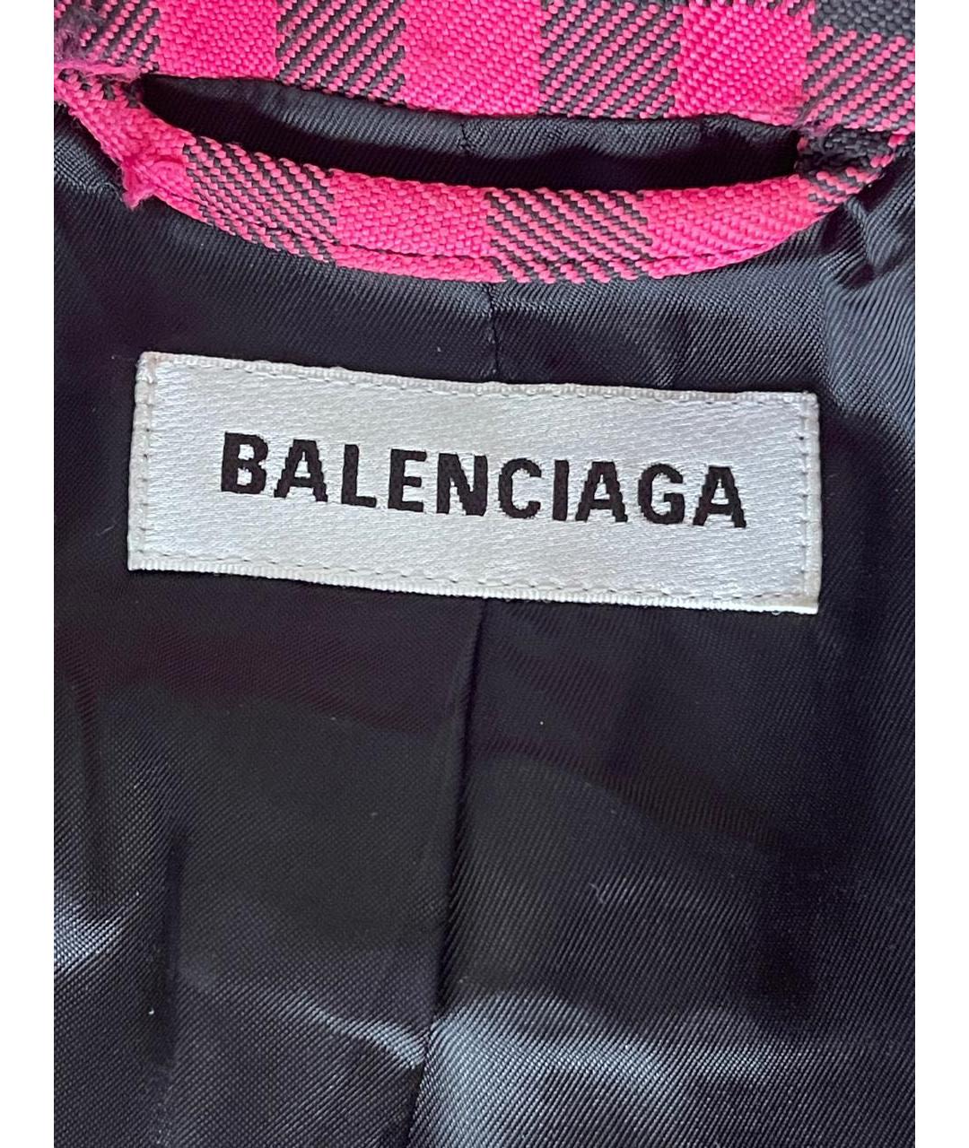 BALENCIAGA Фуксия шерстяной жакет/пиджак, фото 5
