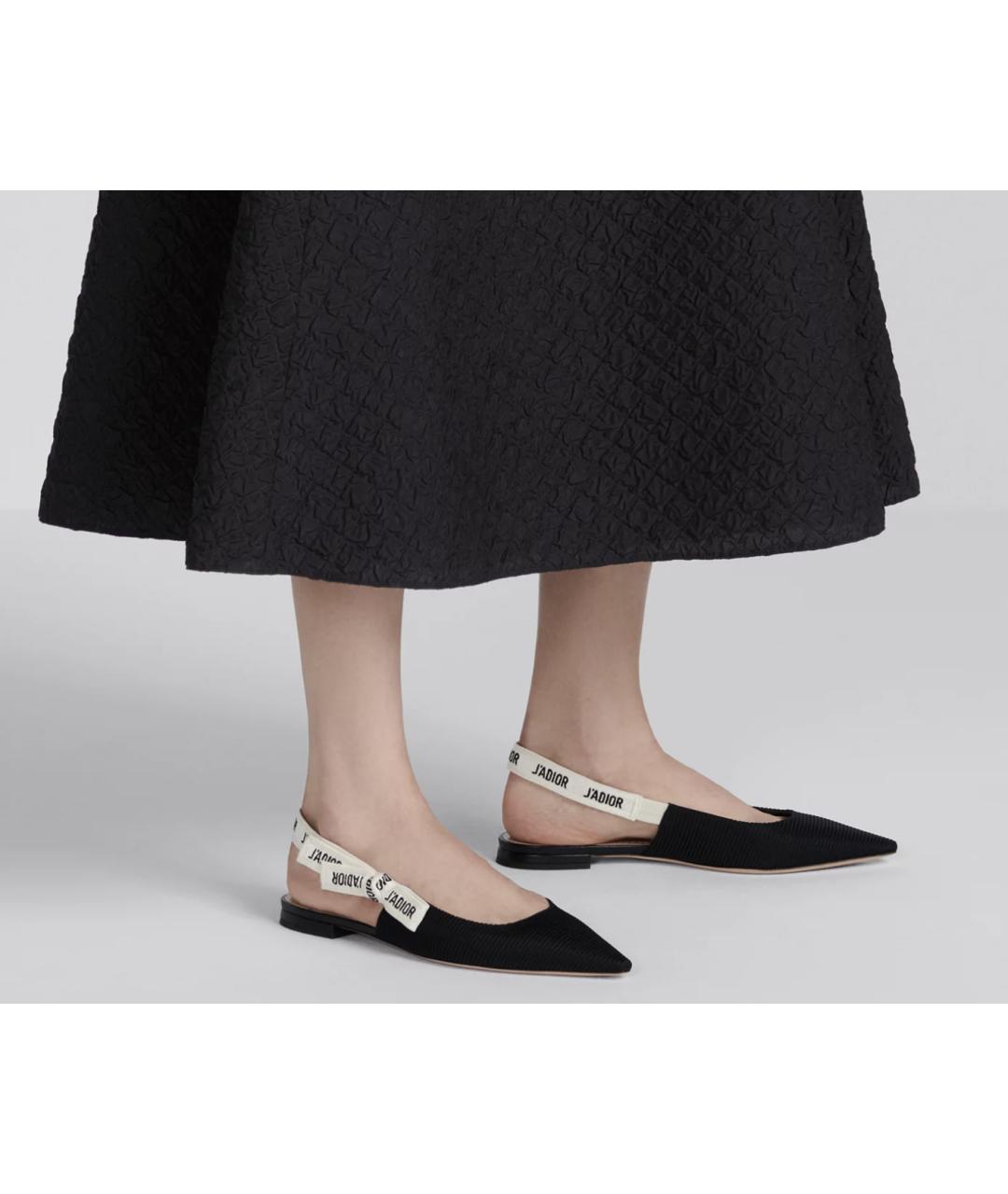 CHRISTIAN DIOR Черные балетки, фото 2
