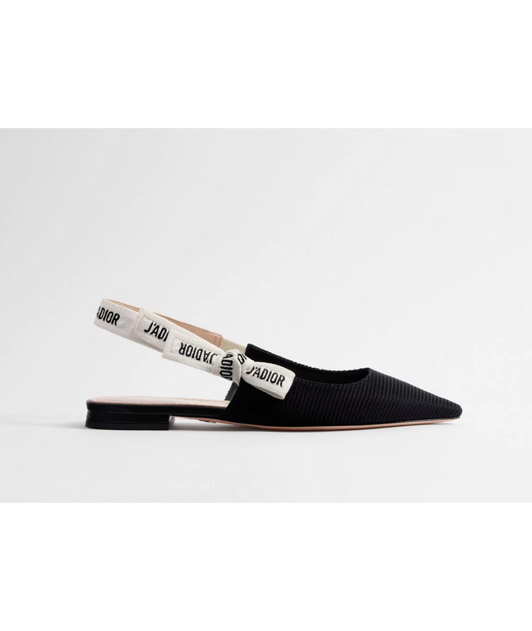 CHRISTIAN DIOR Черные балетки, фото 4