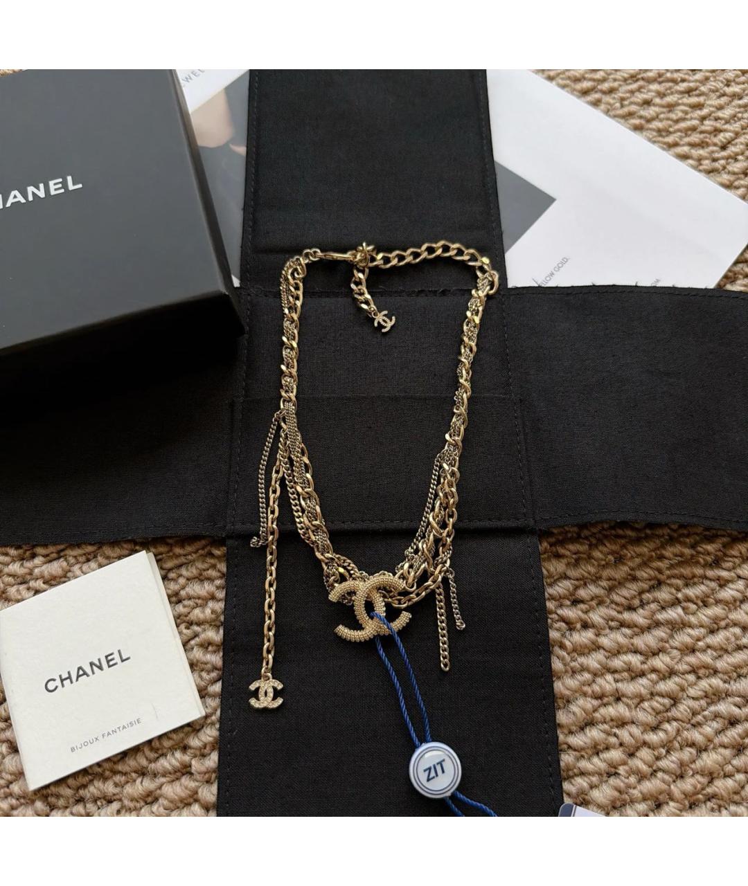 CHANEL Золотое колье, фото 6