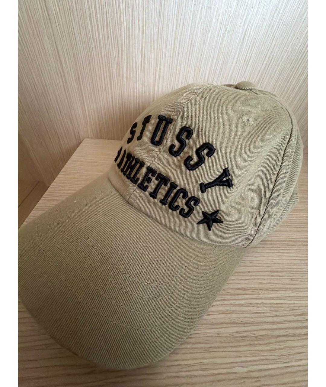 STUSSY Хаки хлопковая кепка, фото 4