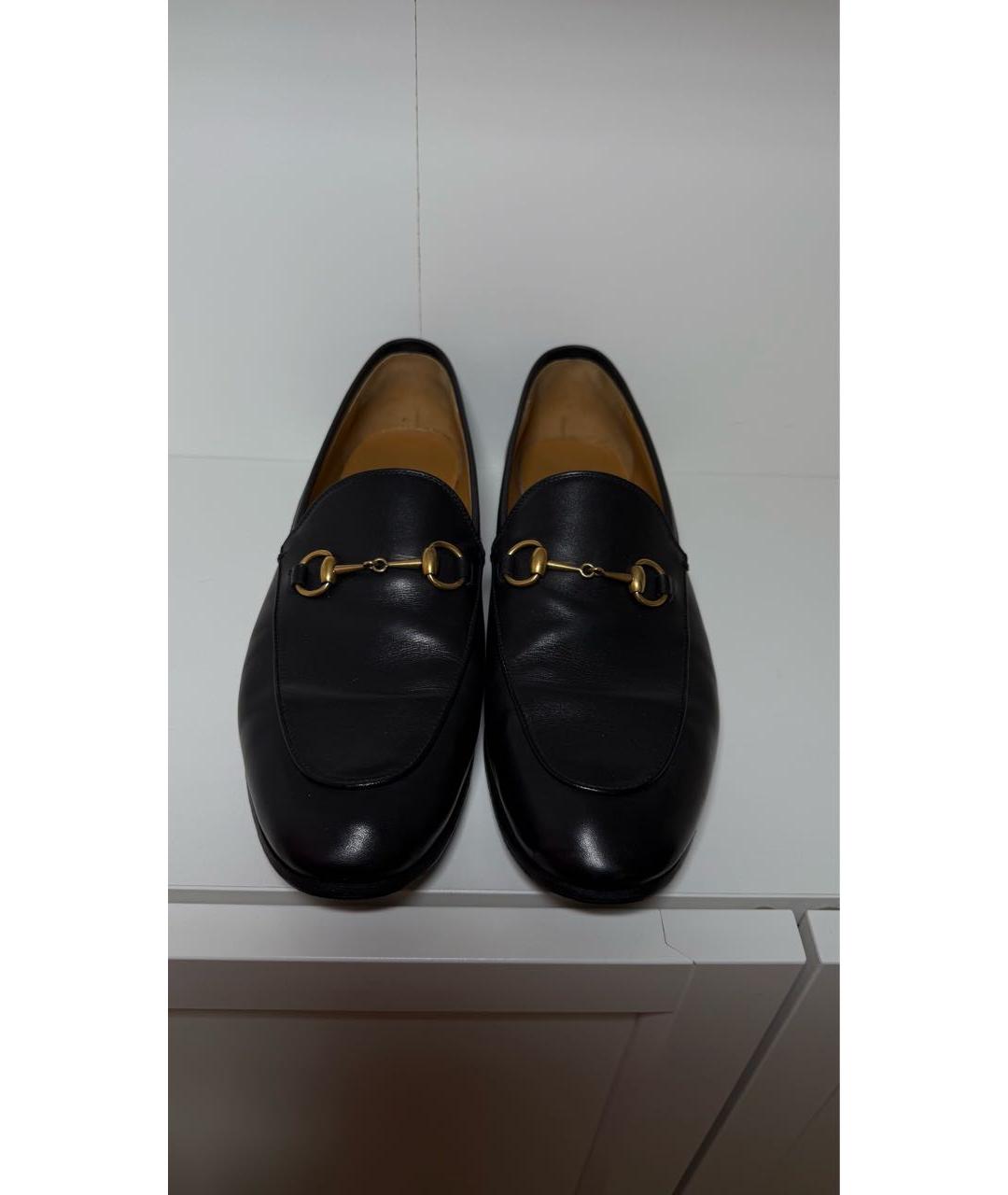 GUCCI Черные кожаные лоферы, фото 2