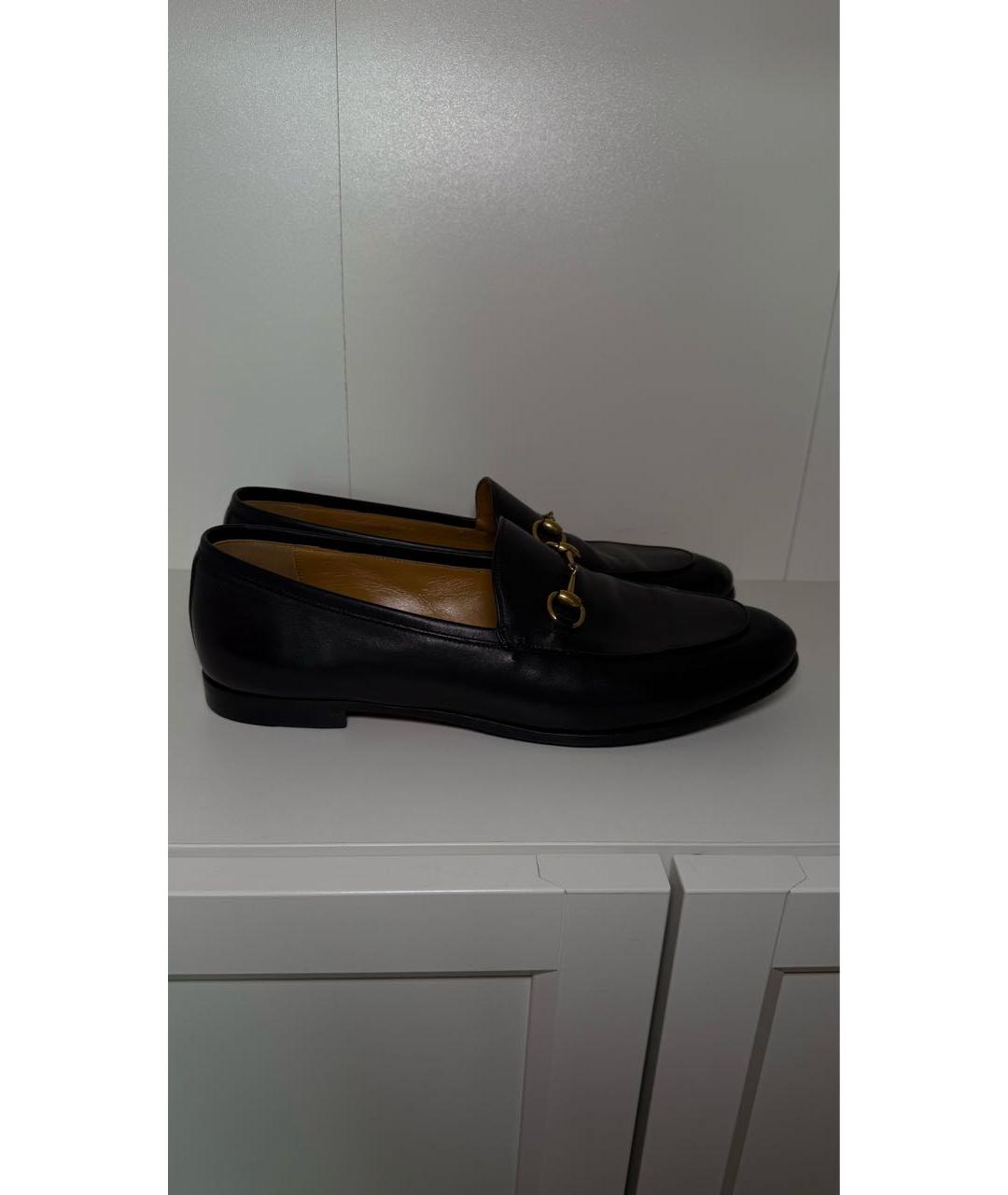 GUCCI Черные кожаные лоферы, фото 7