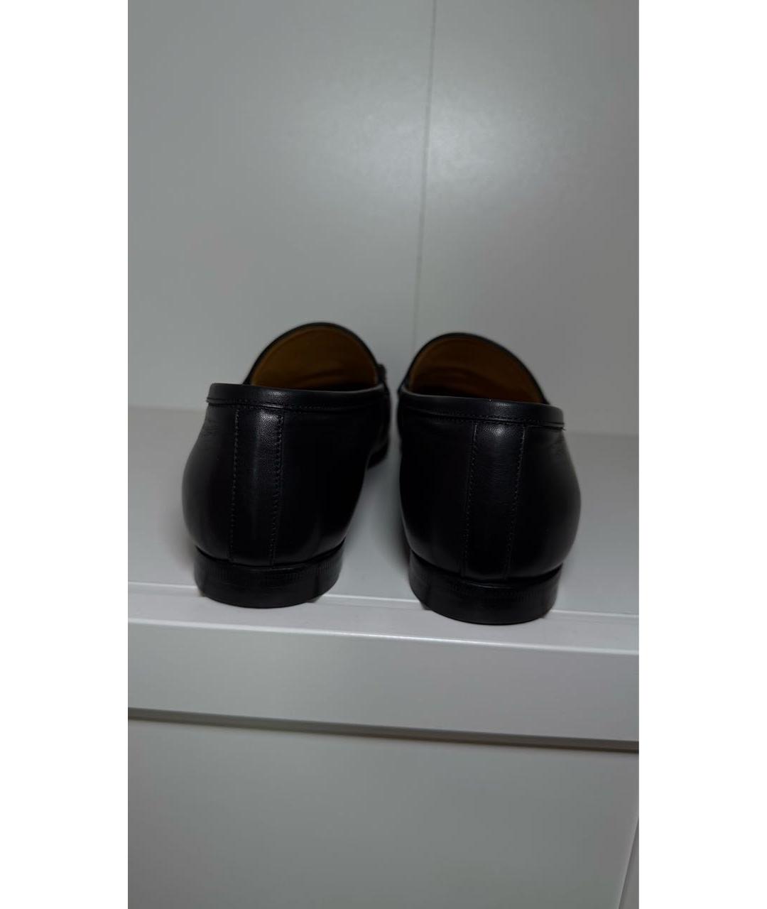 GUCCI Черные кожаные лоферы, фото 4