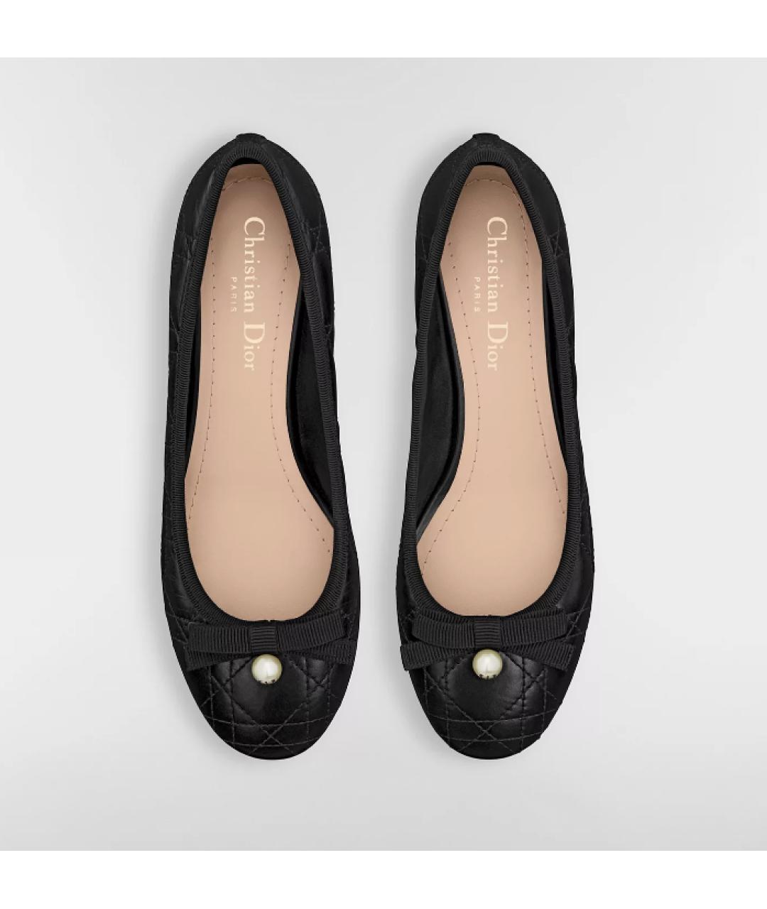 CHRISTIAN DIOR Черные кожаные туфли, фото 3