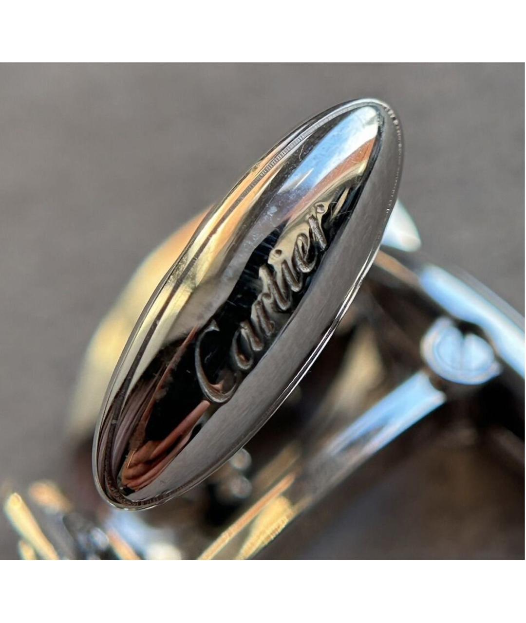 CARTIER Белые запонки из белого золота, фото 7