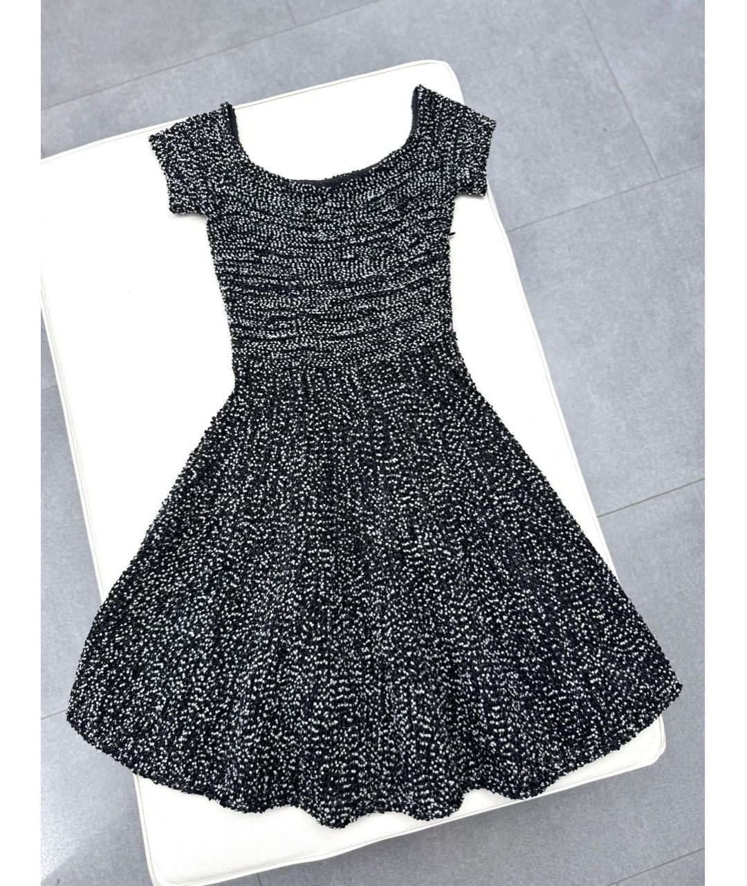 CHRISTIAN DIOR Черное вискозное коктейльное платье, фото 2
