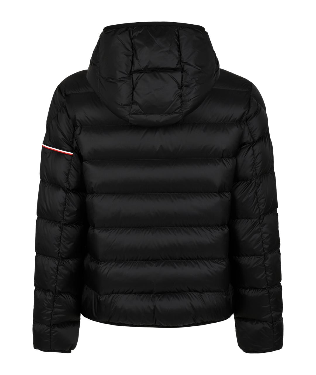 MONCLER Черный полиамидовый пуховик, фото 2