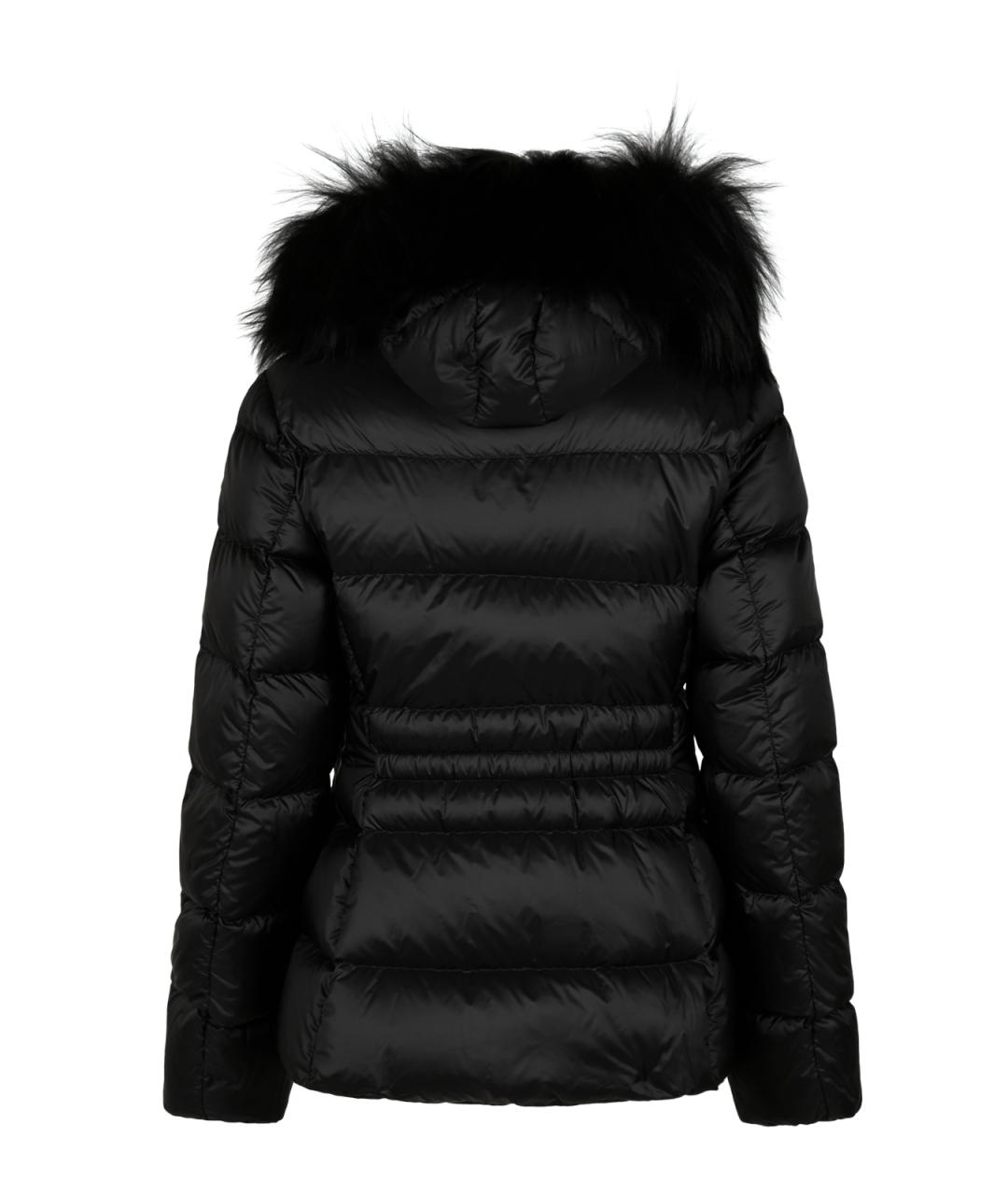 MONCLER Черный полиамидовый пуховик, фото 2