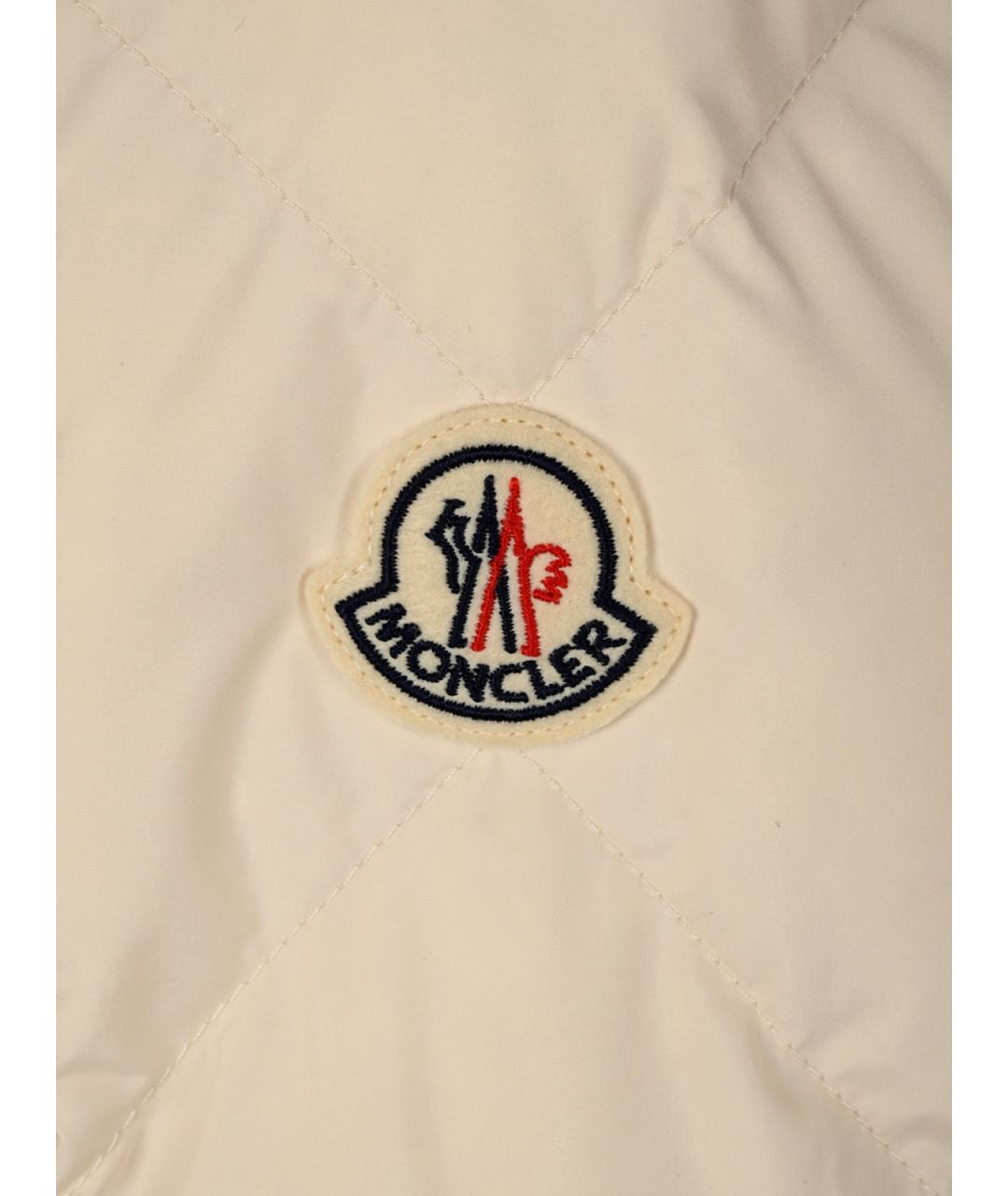 MONCLER Бежевая синтетическая куртка, фото 3