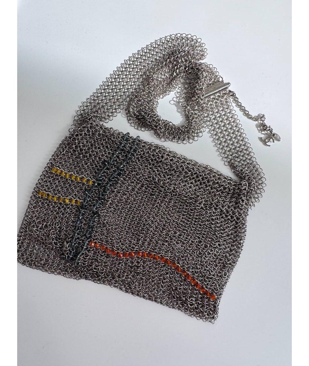 CHANEL Серебряная поясная сумка, фото 5