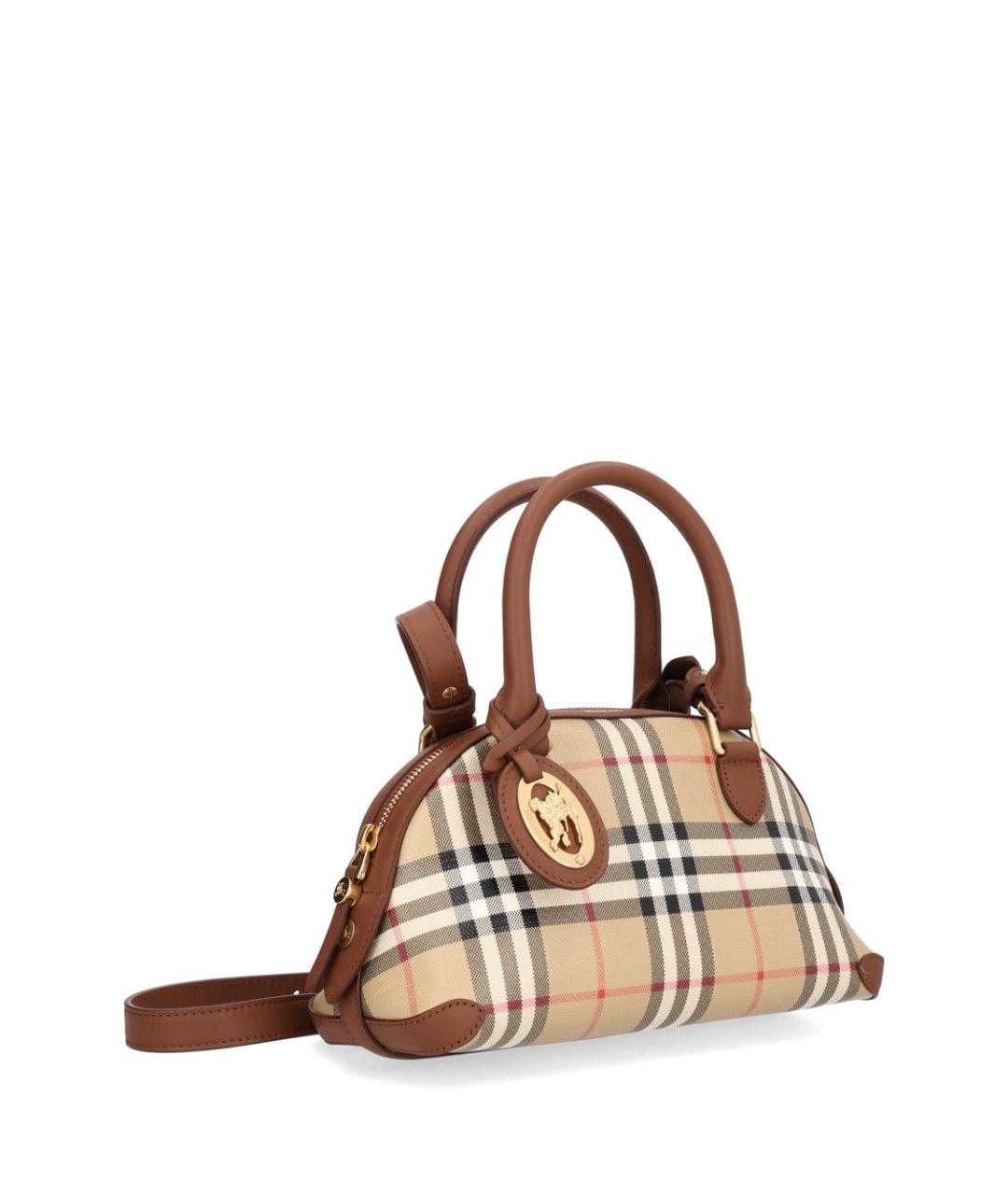 BURBERRY Бежевая сумка тоут из канвы, фото 2
