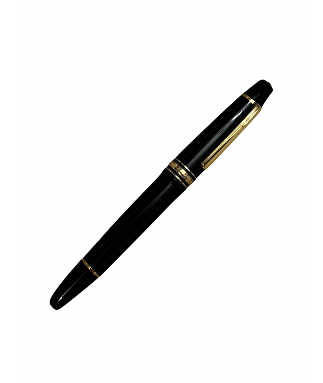 MONTBLANC Черная позолоченная перьевая ручка, фото 1