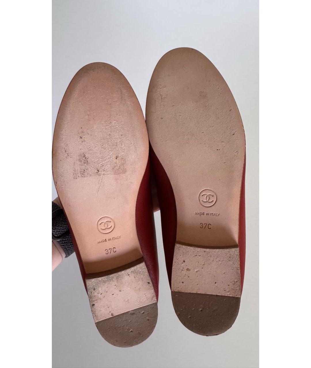 CHANEL Мульти кожаные балетки, фото 6
