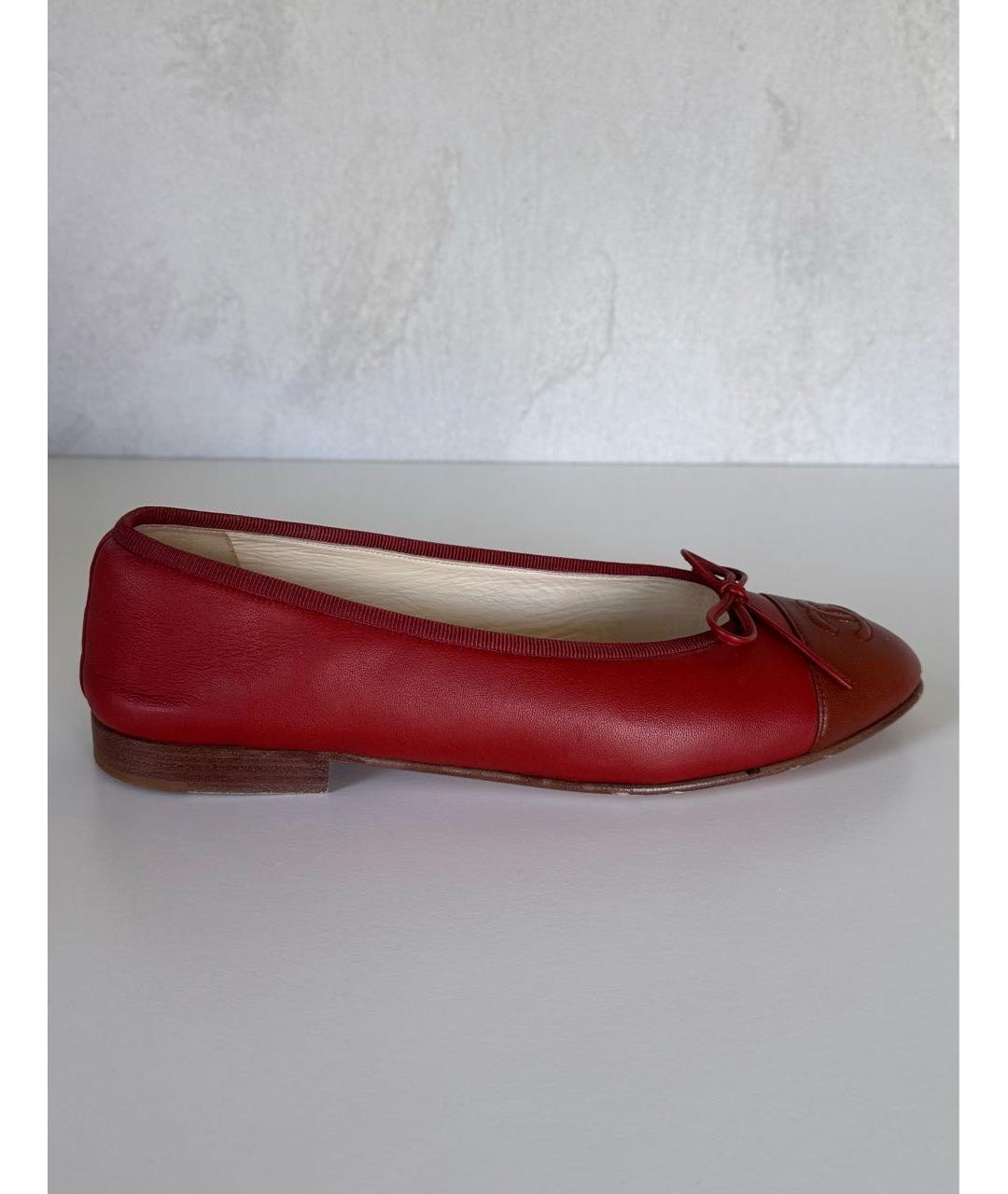 CHANEL Мульти кожаные балетки, фото 8