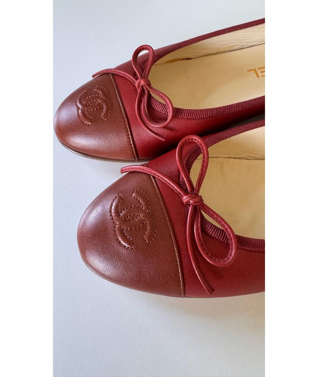 CHANEL Мульти кожаные балетки, фото 5