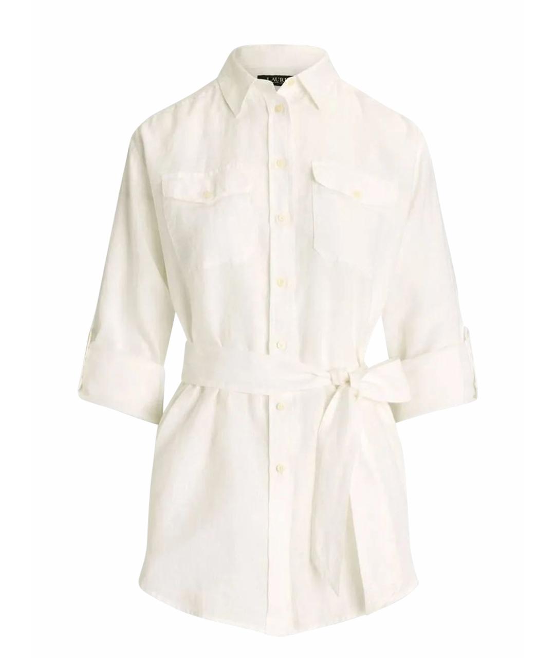 POLO RALPH LAUREN Белая льняная рубашка, фото 1