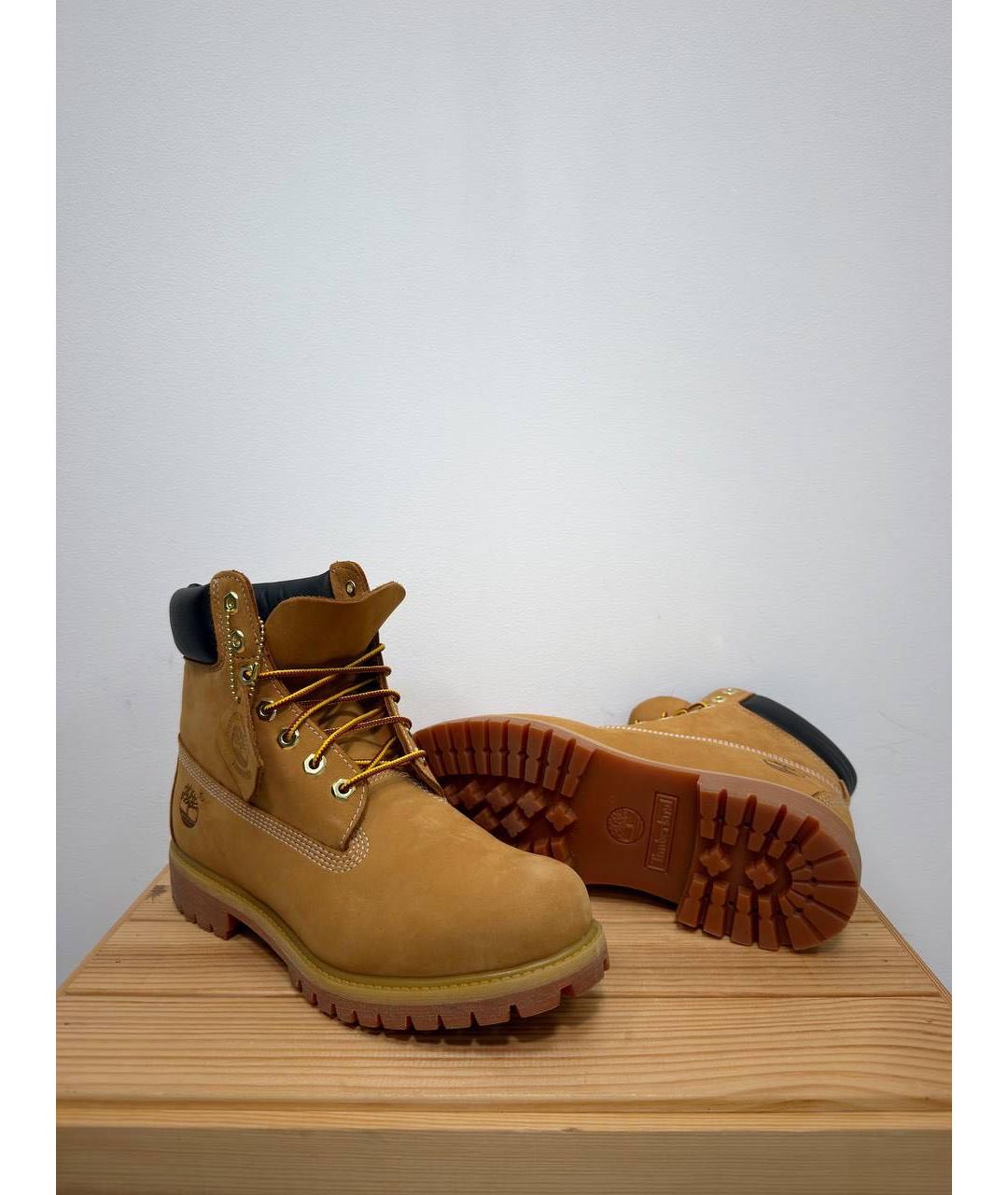 TIMBERLAND Коричневые нубуковые высокие ботинки, фото 5