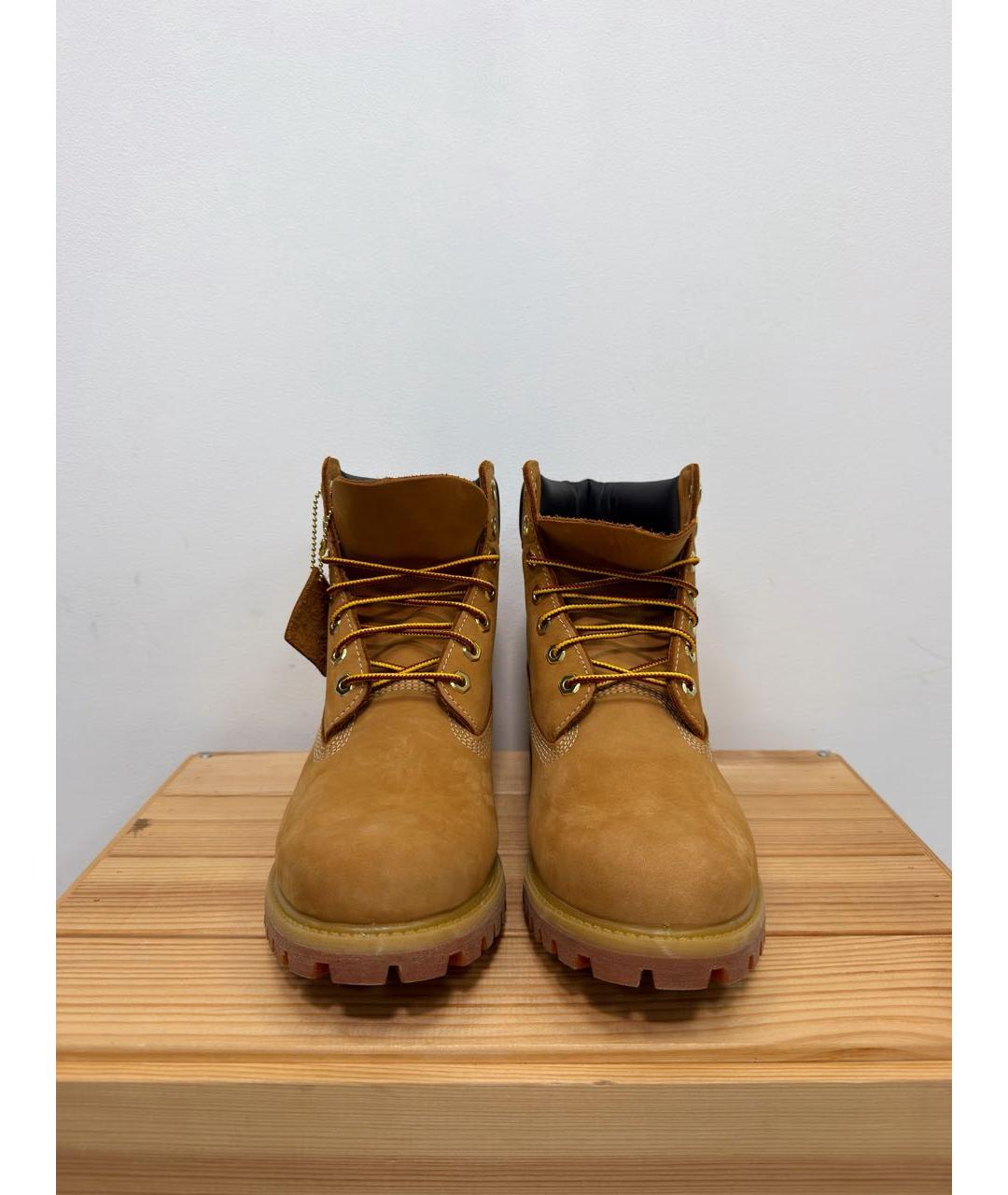 TIMBERLAND Коричневые нубуковые высокие ботинки, фото 3