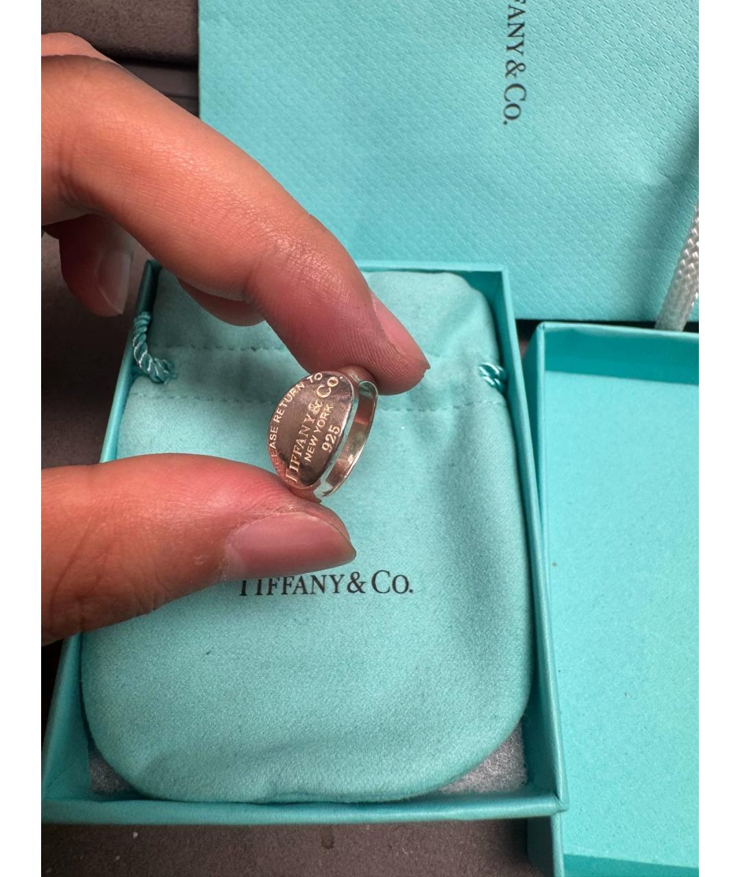 TIFFANY&CO Серебряное серебряное кольцо, фото 3
