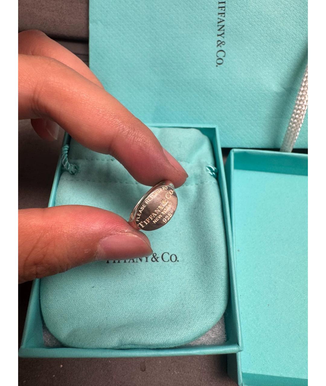 TIFFANY&CO Серебряное серебряное кольцо, фото 8