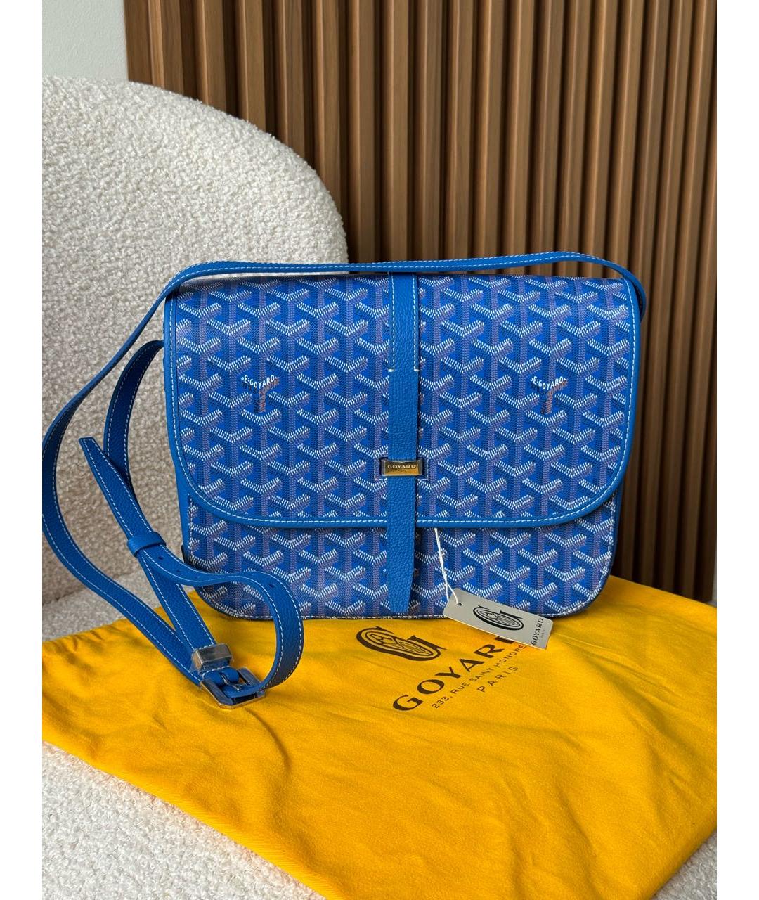 GOYARD Синяя сумка на плечо, фото 6