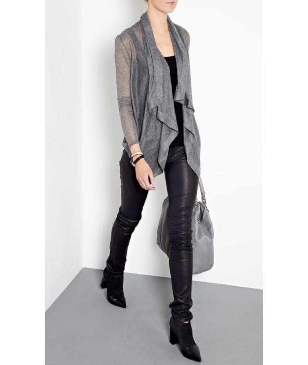 HELMUT LANG Серый модальный кардиган, фото 5