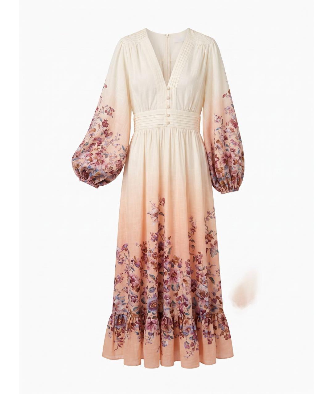 ZIMMERMANN Мульти хлопковое повседневное платье, фото 5