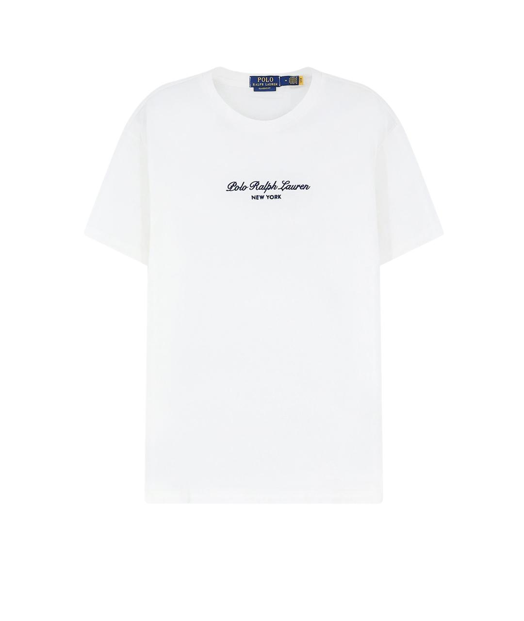 POLO RALPH LAUREN Белая хлопковая футболка, фото 1