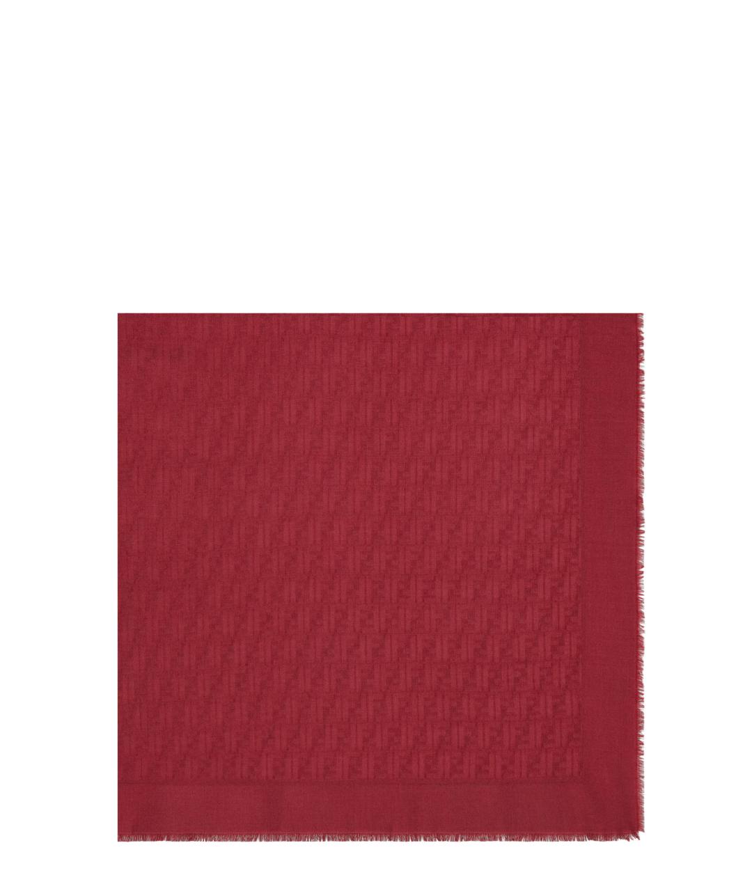 FENDI Красный шарф, фото 1