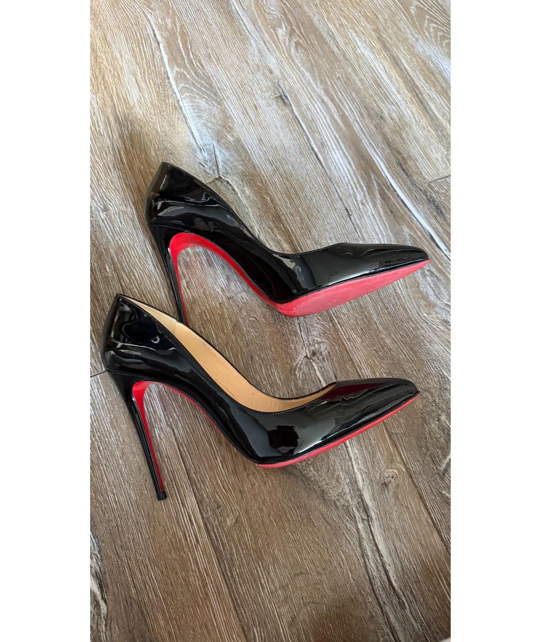 CHRISTIAN LOUBOUTIN Черные туфли из лакированной кожи, фото 7
