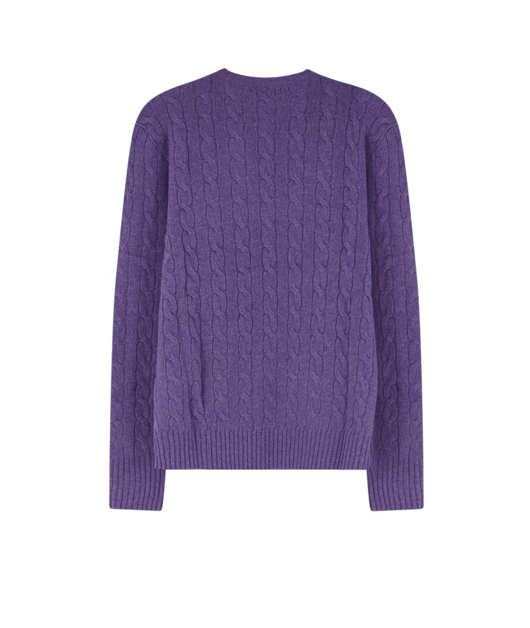 POLO RALPH LAUREN Фиолетовый шерстяной джемпер / свитер, фото 2